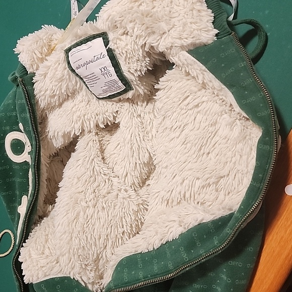 AERO FAUX FUR LINED WARM ZIP SWEATER SZ XXL - Picture 8 of 11